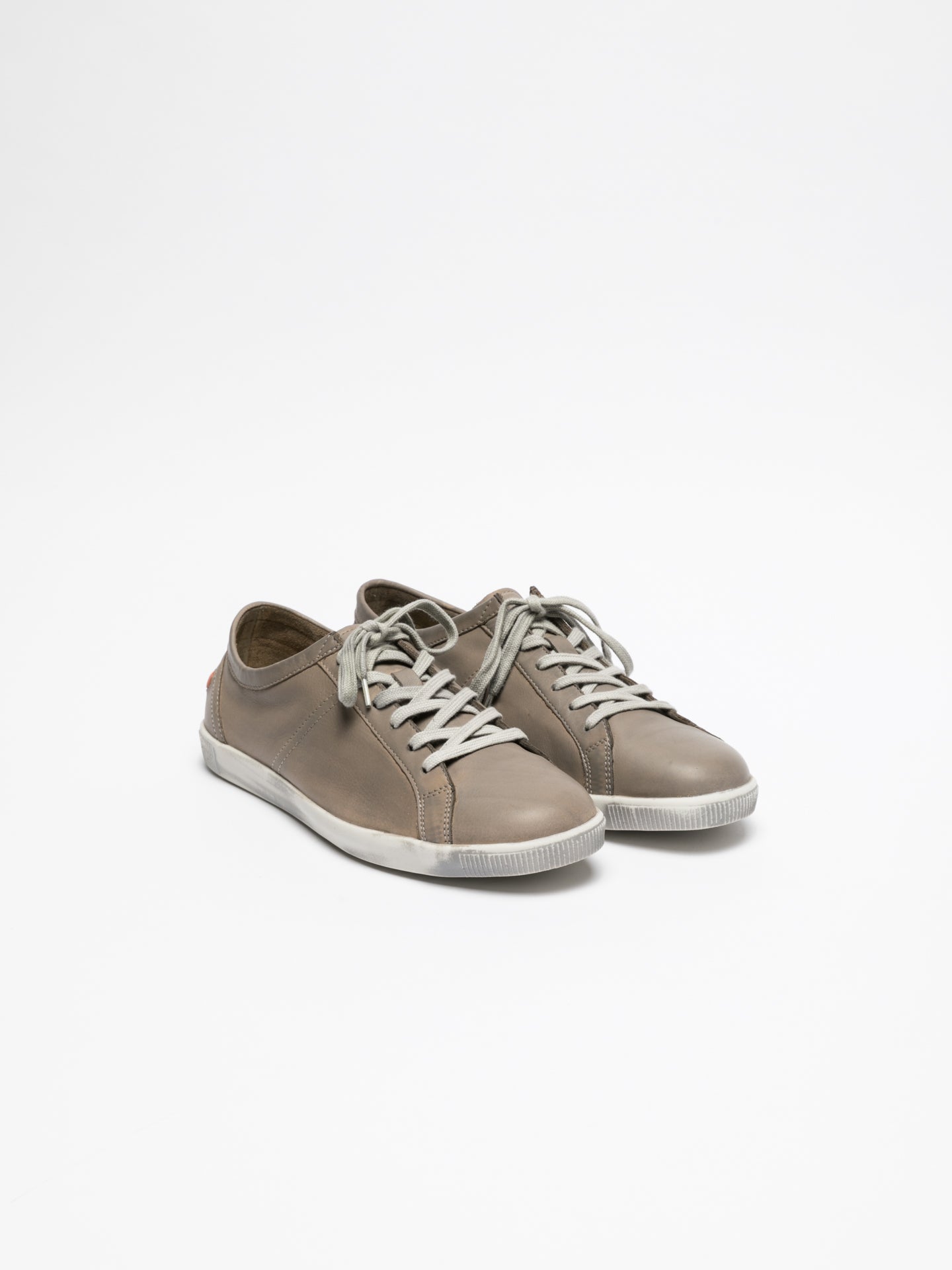 Softinos Tan Lace-up Trainers